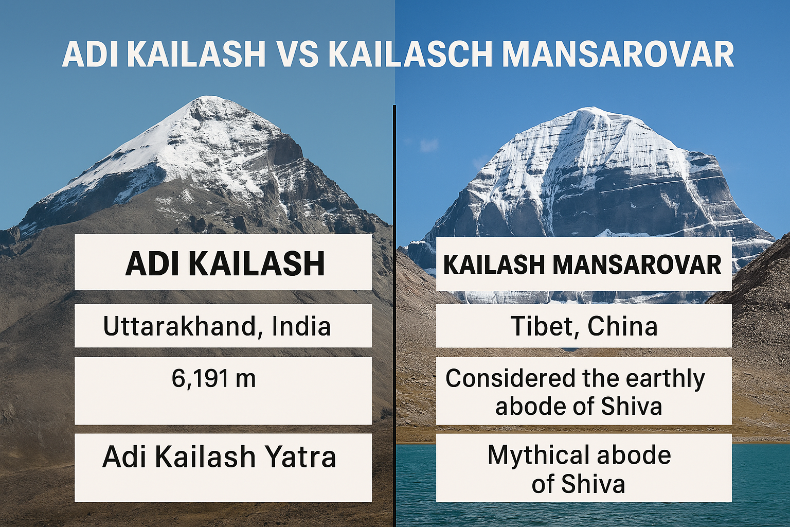 Adi Kailash vs Kailash Mansarovar - Best Option for First-Time Pilgrims